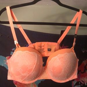Peach Torrid push up Demi bra size 42B